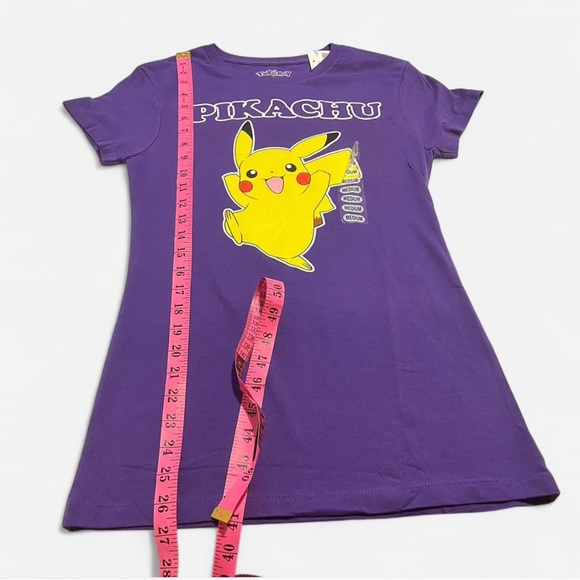NWT Pokémon Pikachu Short Sleeve T-Shirt Cotton Graphic Tee Y2K Cartoon - Picture 3 of 6